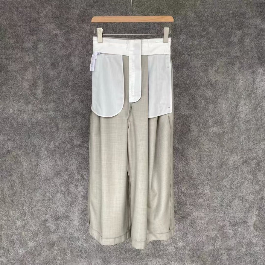Loewe Wrap Wool Trousers, Size 34/36/38/40