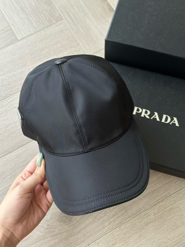 Prada Re-Nylon Baseball Cap, Size M