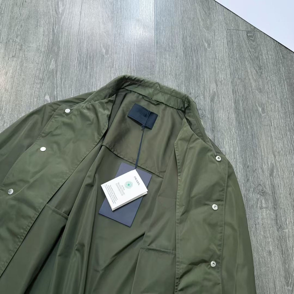 Prada Re-Nylon Jacket in Black/Green/Red, Size S/M/L/XL/XXL