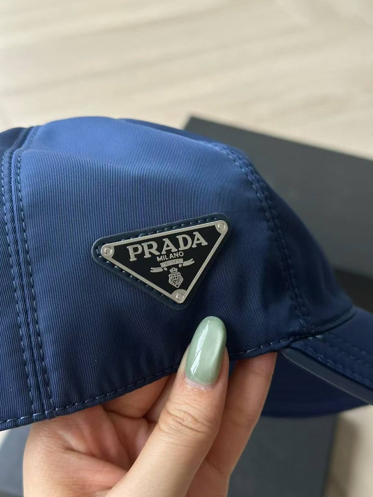 Prada Re-Nylon Baseball Cap, Size M