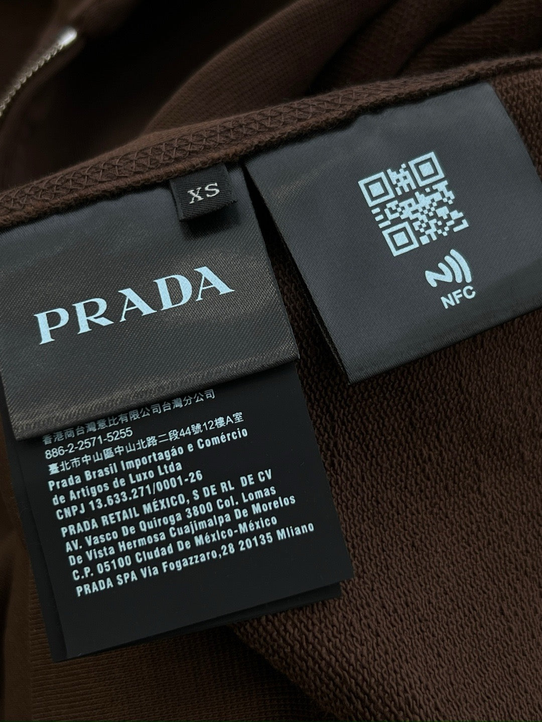 Prada Men's Cotton Fleece Polo Shirt, Size XS/S/M/L