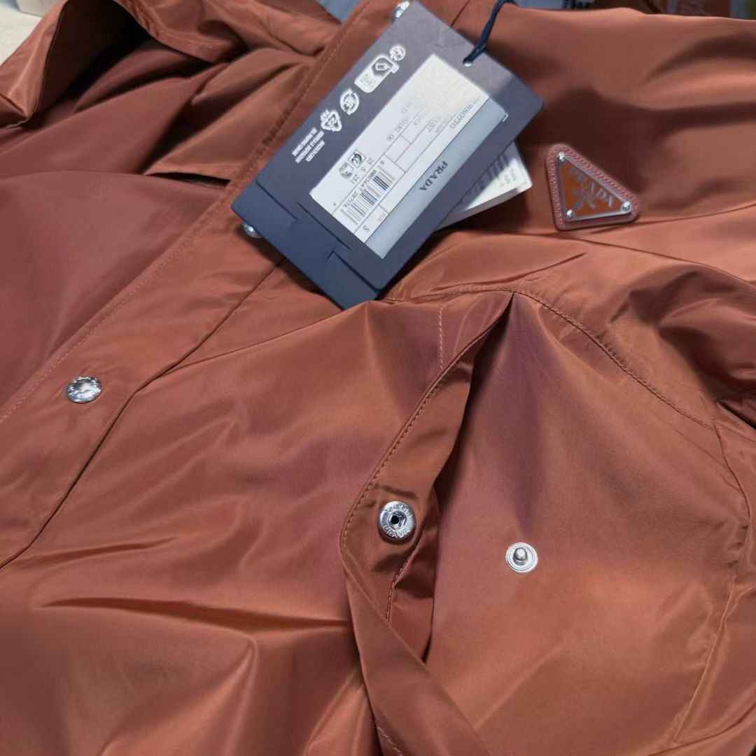 Prada Re-Nylon Jacket in Black/Green/Red, Size S/M/L/XL/XXL