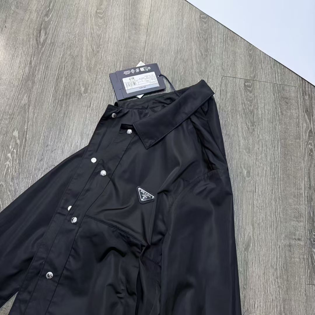 Prada Re-Nylon Jacket in Black/Green/Red, Size S/M/L/XL/XXL
