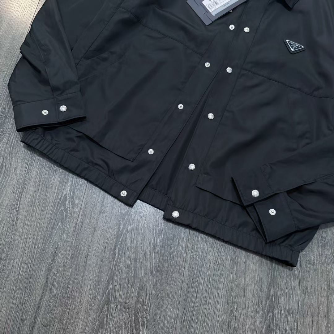 Prada Re-Nylon Jacket in Black/Green/Red, Size S/M/L/XL/XXL