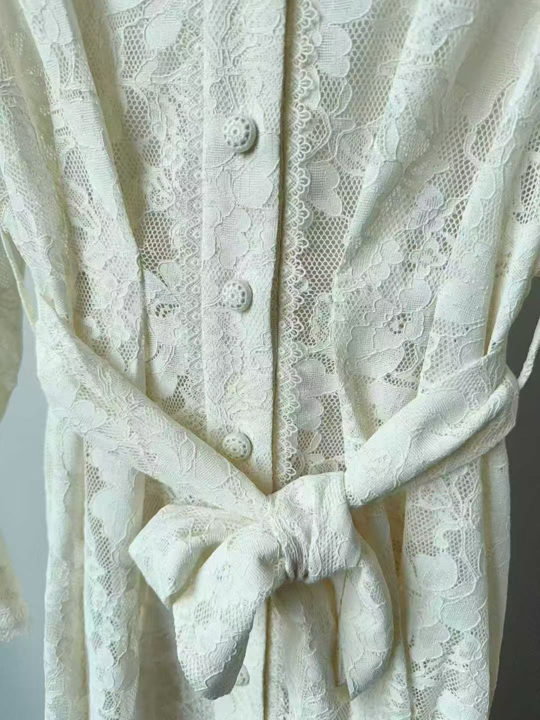 Zimmermann Pleated Lace Midi Dress, Size AU 0P/0/1/2