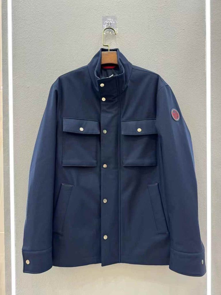CH Carolina Herrera Textured Technical Jacket in Blue, Size S/M/L/XL