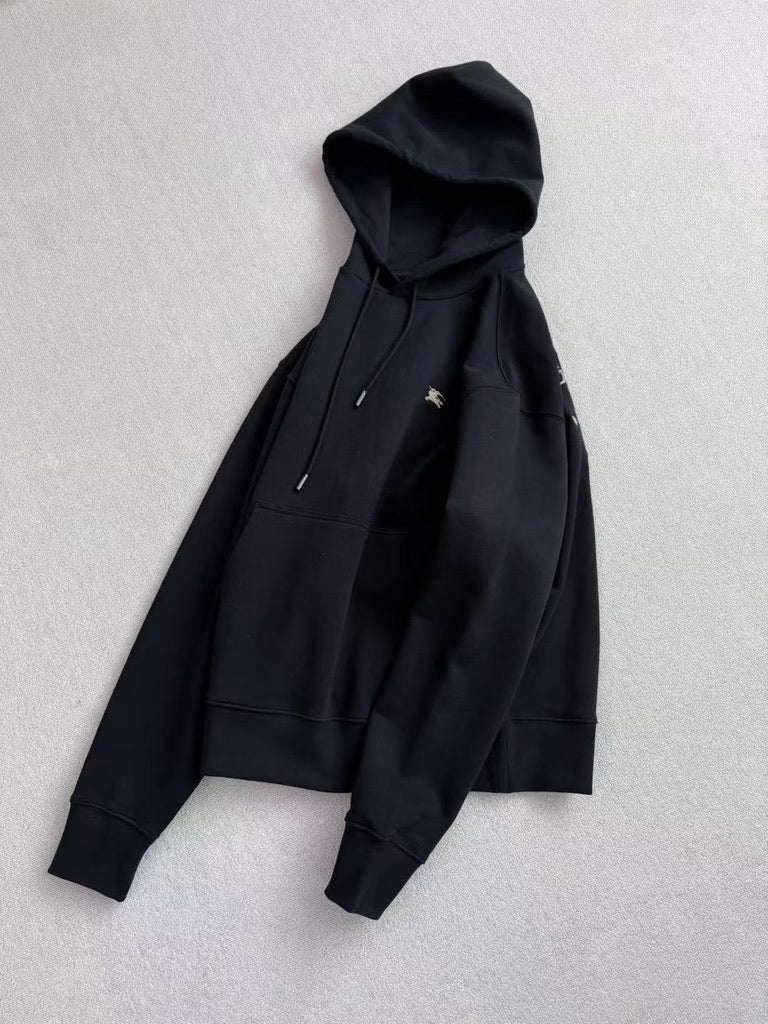 Burberry Unisex Black Hoodie, Size XXS/XS/S/M/L/XL/XXL