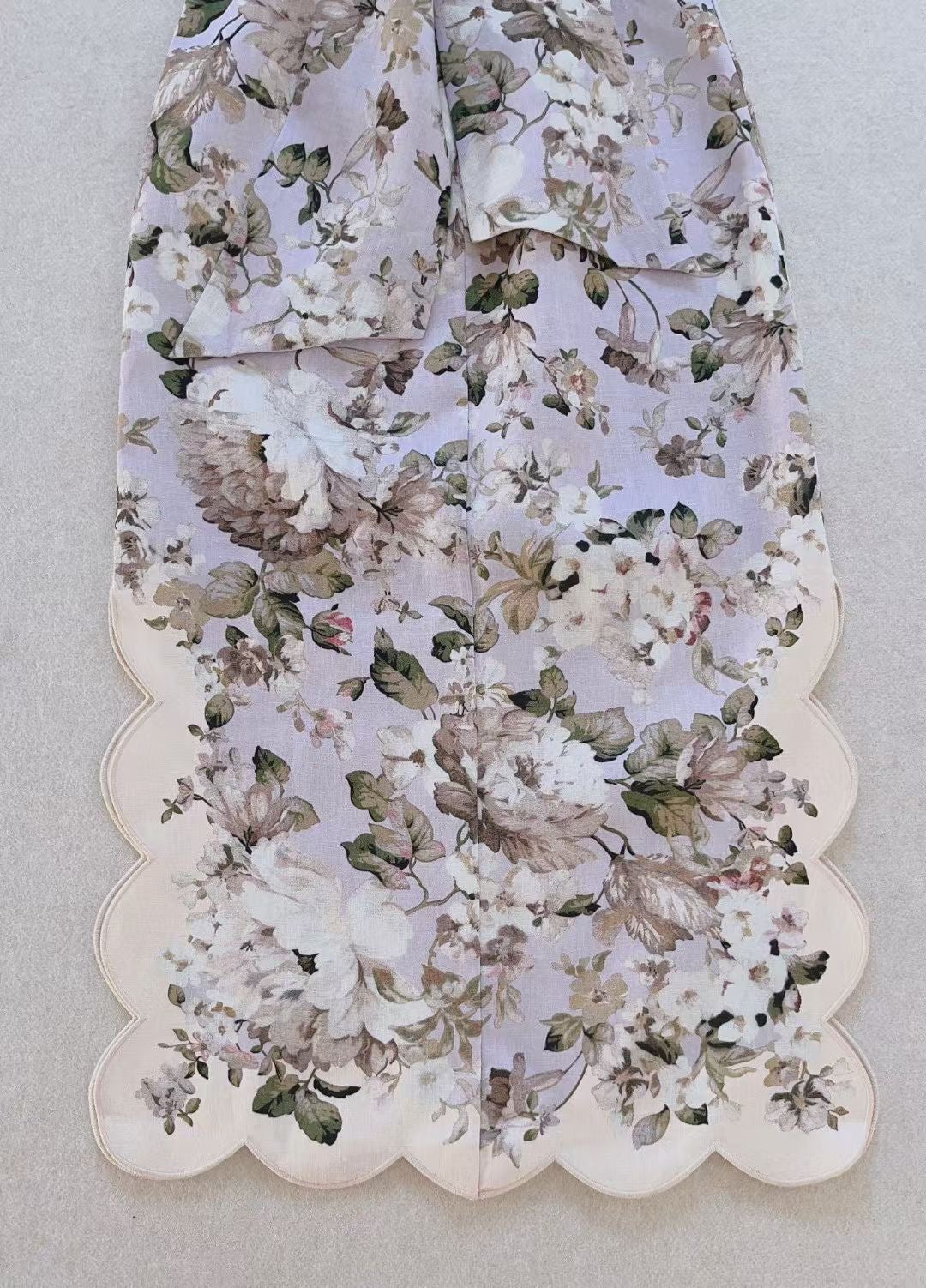 Zimmermann Floral Linen Midi Dress, Size AU 0/1