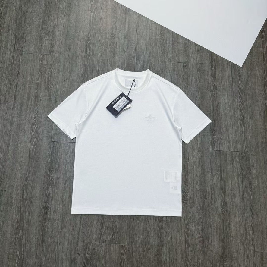 Prada Embroidered Logo Cotton T-Shirt, Size S/M/L/XL/XXL