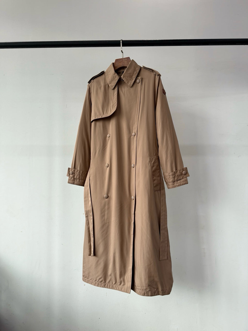 Moncler Barbentane Long Coat, Size 00/0/1