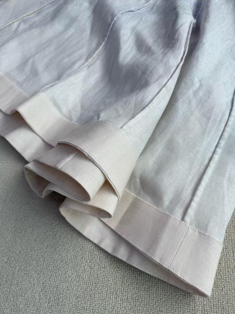 Zimmermann Floral Belted Linen Midi Dress, Size AU 1/2/3