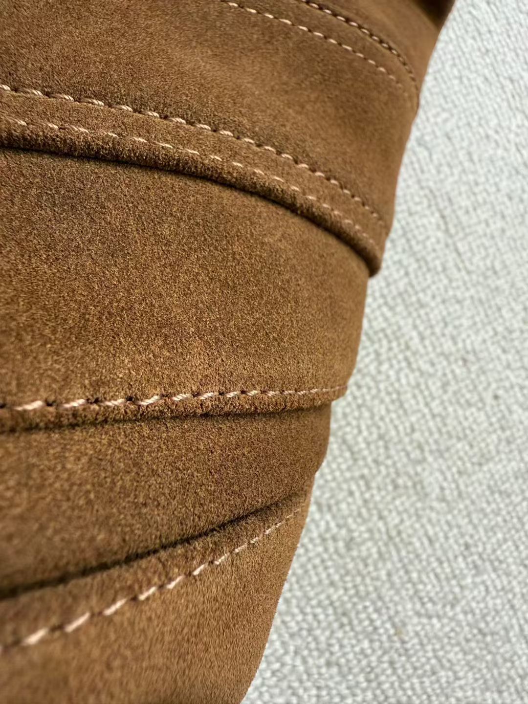 Saint Laurent Suede Leather Jacket, Size 46/48/50/52/54/56