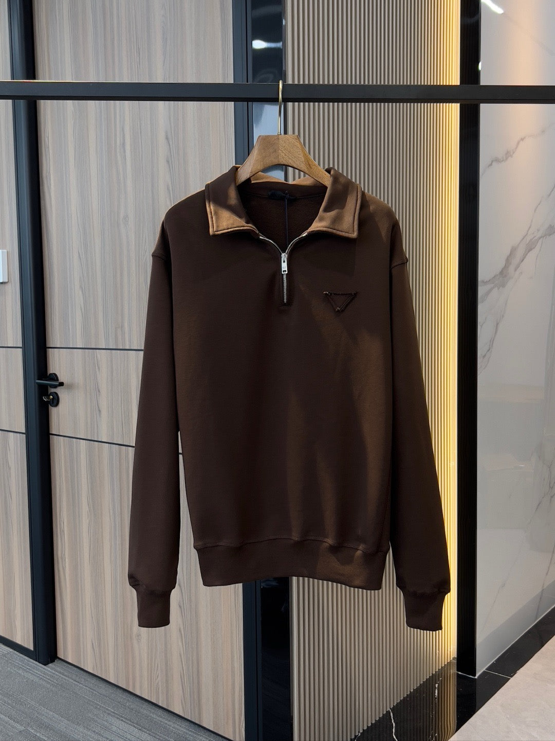 Prada Men's Cotton Fleece Polo Shirt, Size XS/S/M/L