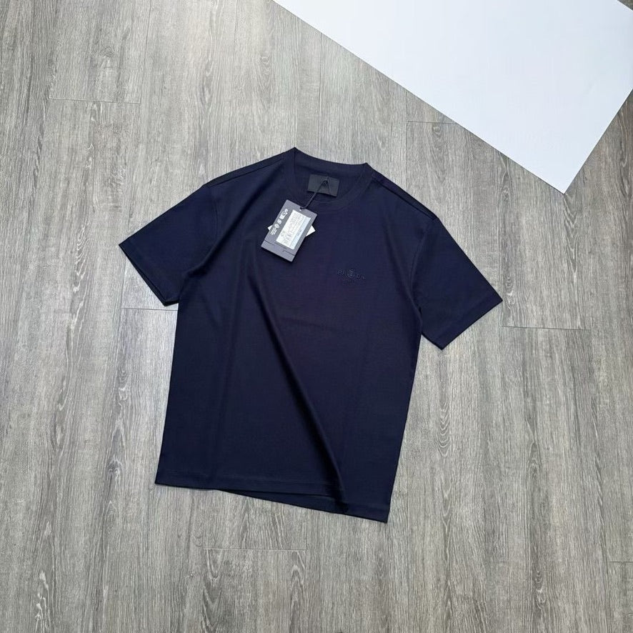 Prada Embroidered Logo Cotton T-Shirt, Size S/M/L/XL/XXL
