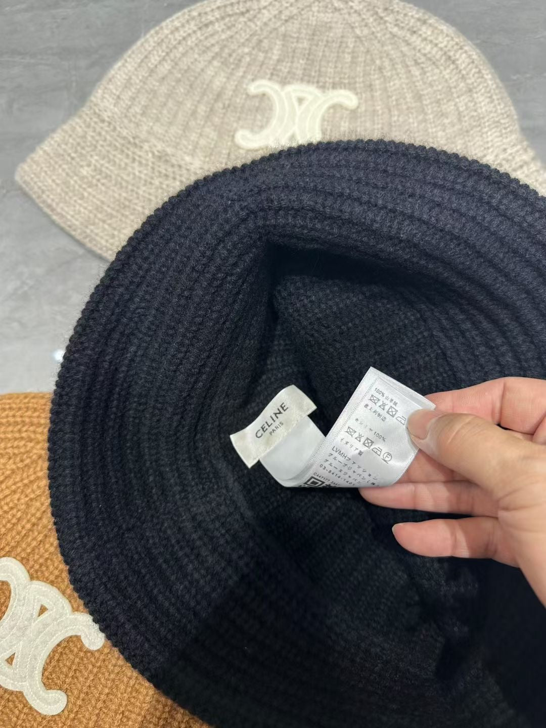 Celine Bucket Hat in Black/Brown/Beige