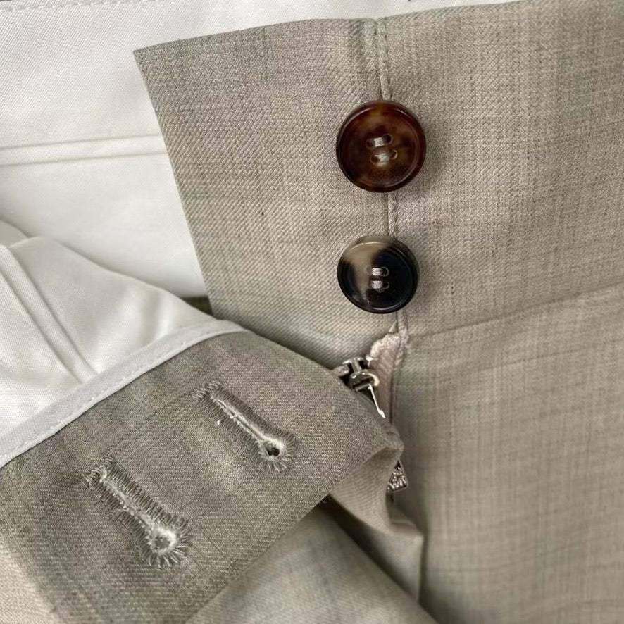 Loewe Wrap Wool Trousers, Size 34/36/38/40