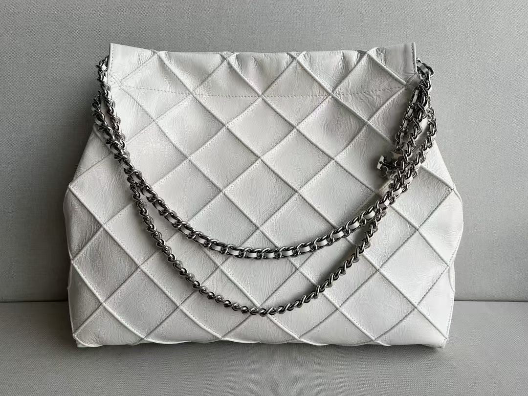 Tory Burch White Leather Bag