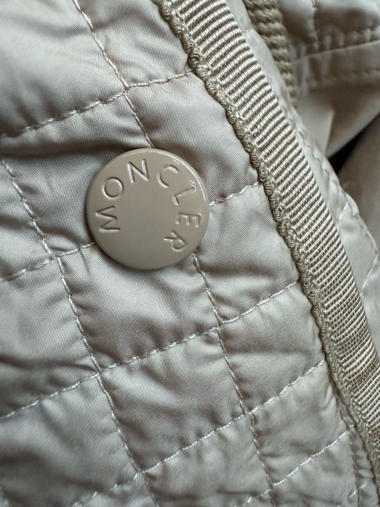 Moncler Meudon 3-in-1 Hooded Down Parka Coat in Beige/Black, Size 0/1/2/3