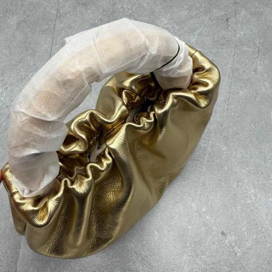 Oroton Gretel Mini Top Handle Bag in Gold (17 x 15 x 8 cm)
