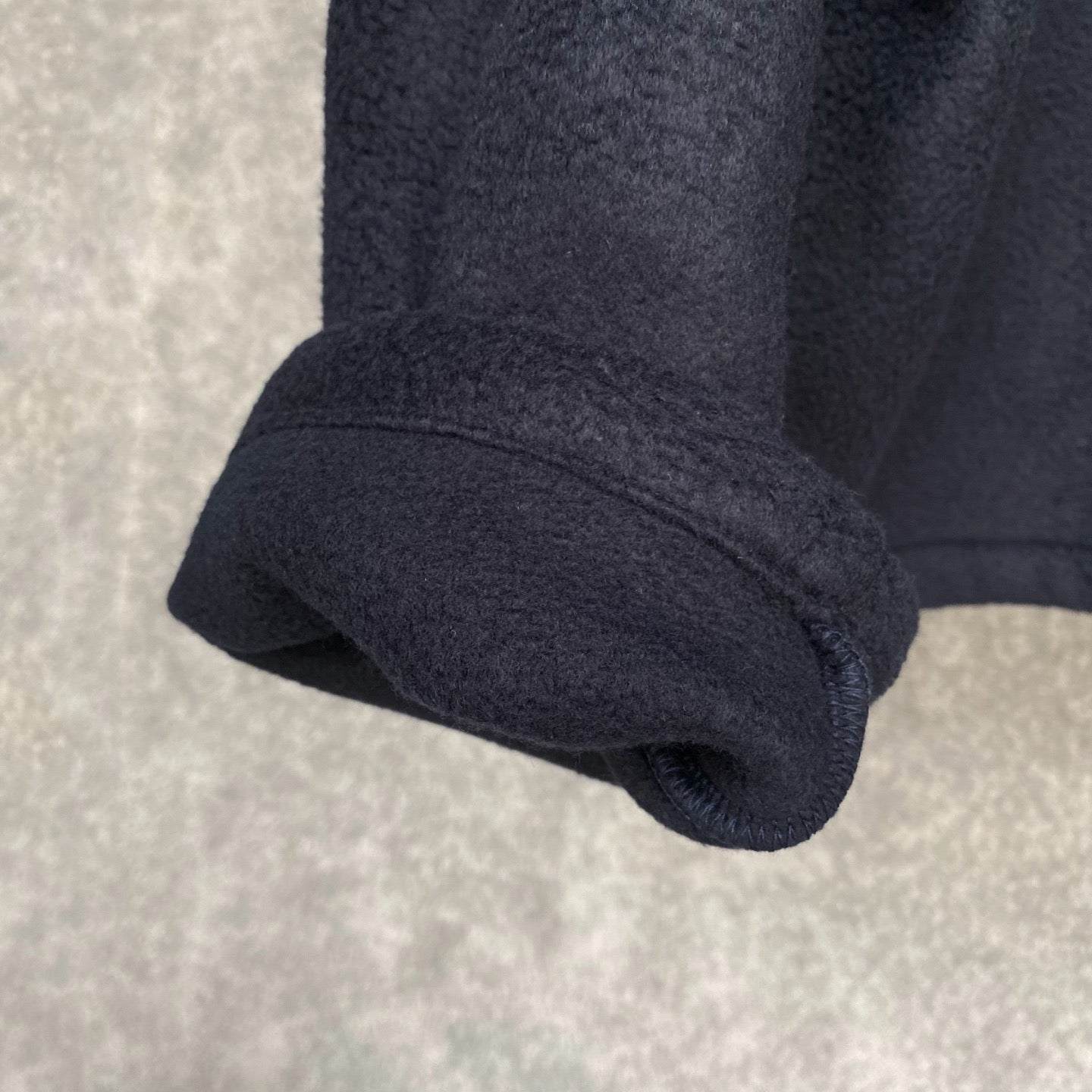 Miu Miu Cotton Fleece Zipper Hoodie in Navy, Size XS/S/M