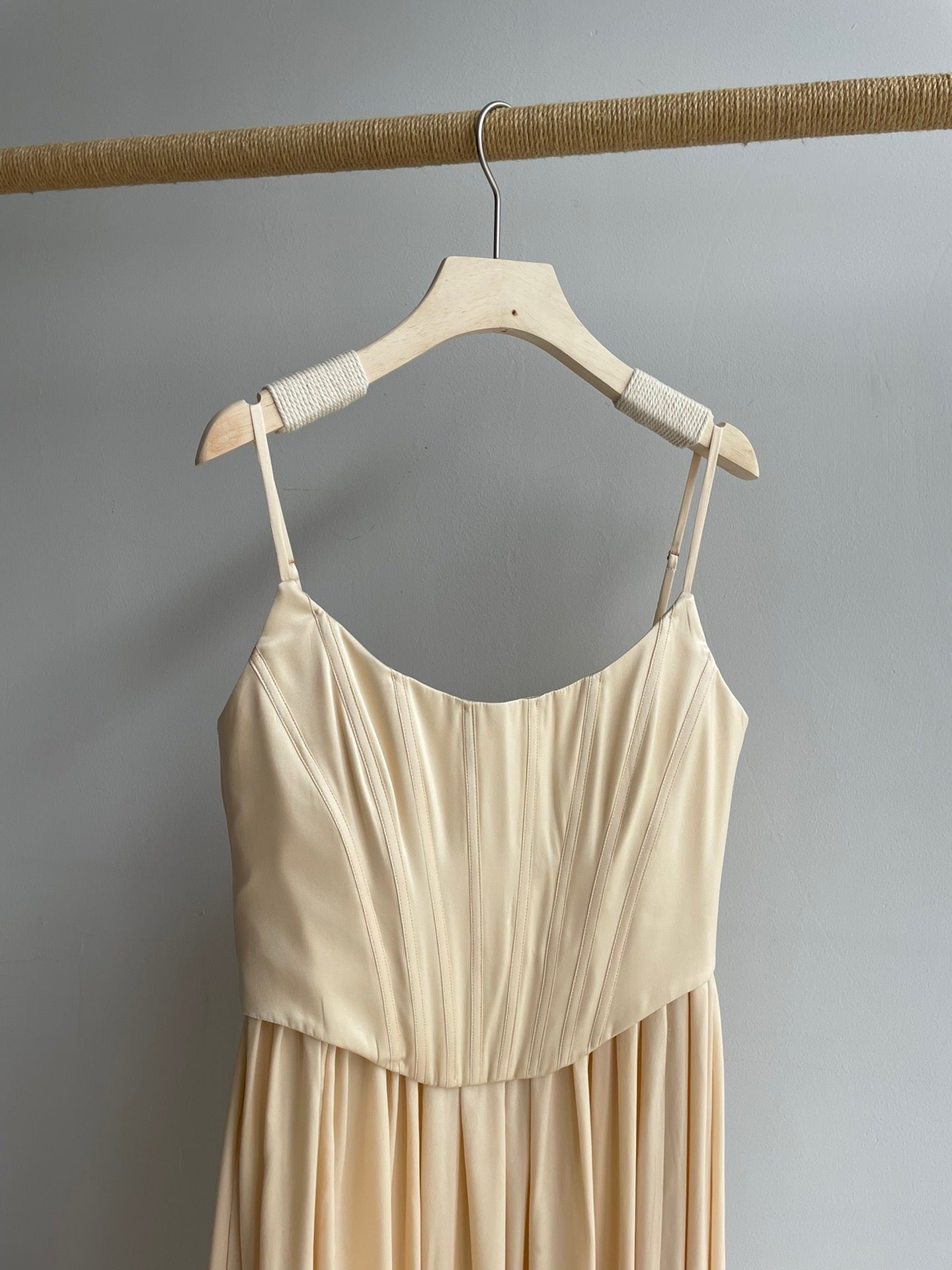 Zimmermann Corset Silk Midi Dress, Size AU 2