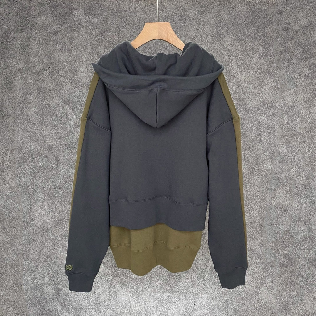 Loewe Hoodie in Pink/Green, Size S/M/L/XL