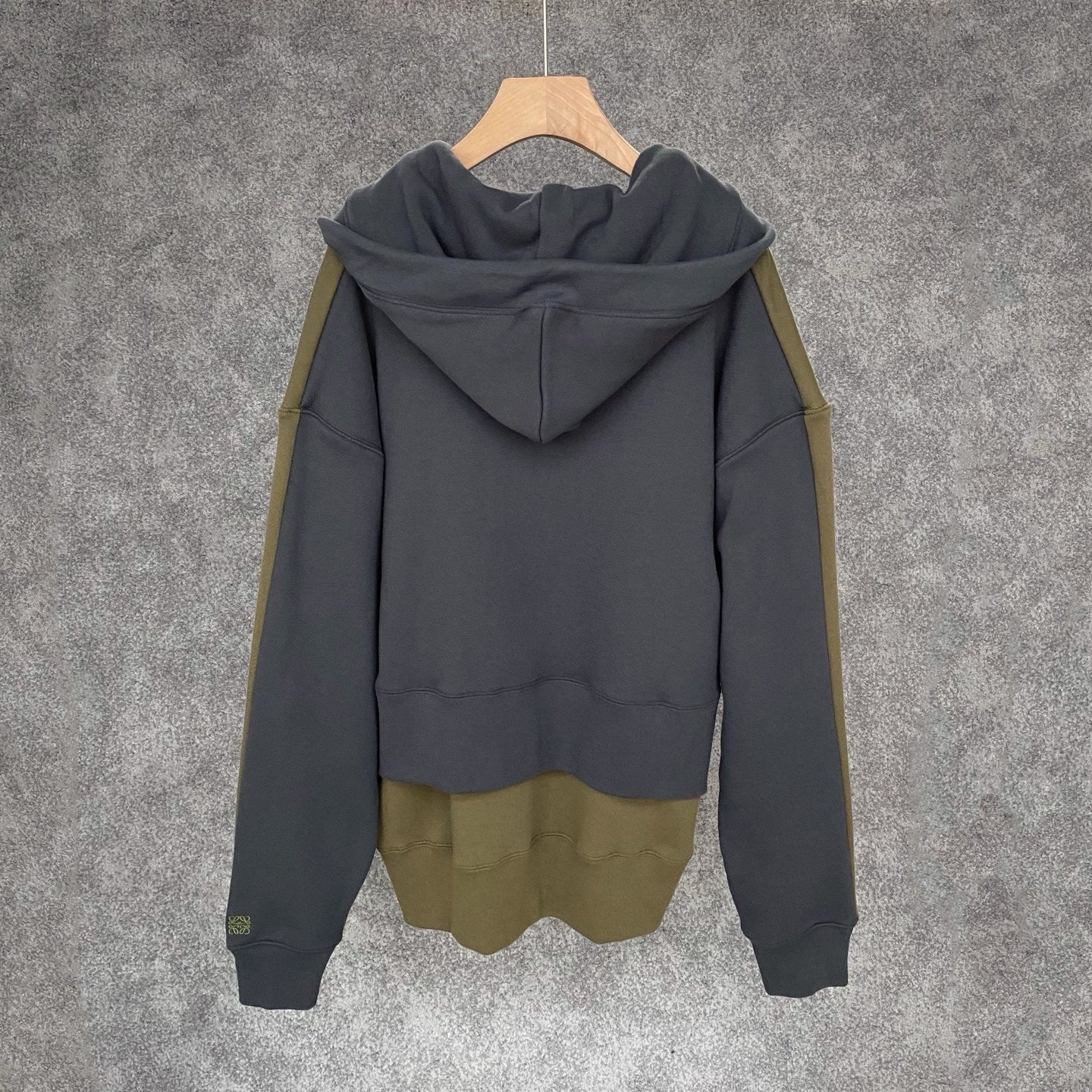 Loewe Hoodie in Pink/Green, Size S/M/L/XL
