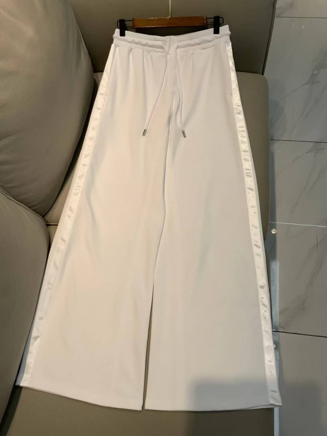 Max Mara MM Hooded Sweatshirt & Pants Set in Gray/Black/White, Size S/M/L