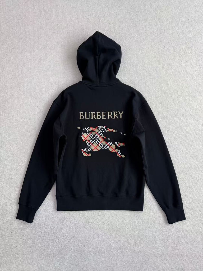 Burberry Unisex Black Hoodie, Size XXS/XS/S/M/L/XL/XXL