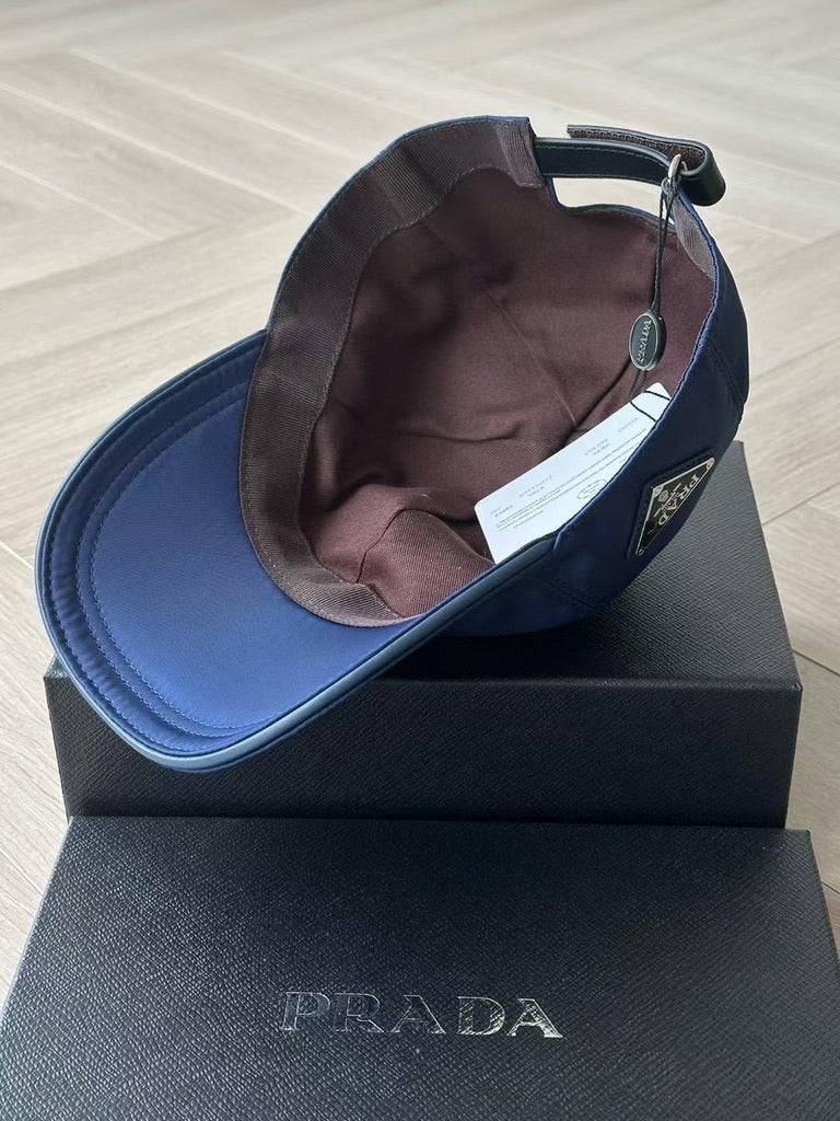 Prada Re-Nylon Baseball Cap, Size M