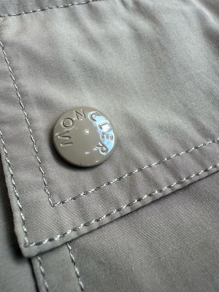 Moncler Meudon 3-in-1 Hooded Down Parka Coat in Beige/Black, Size 0/1/2/3