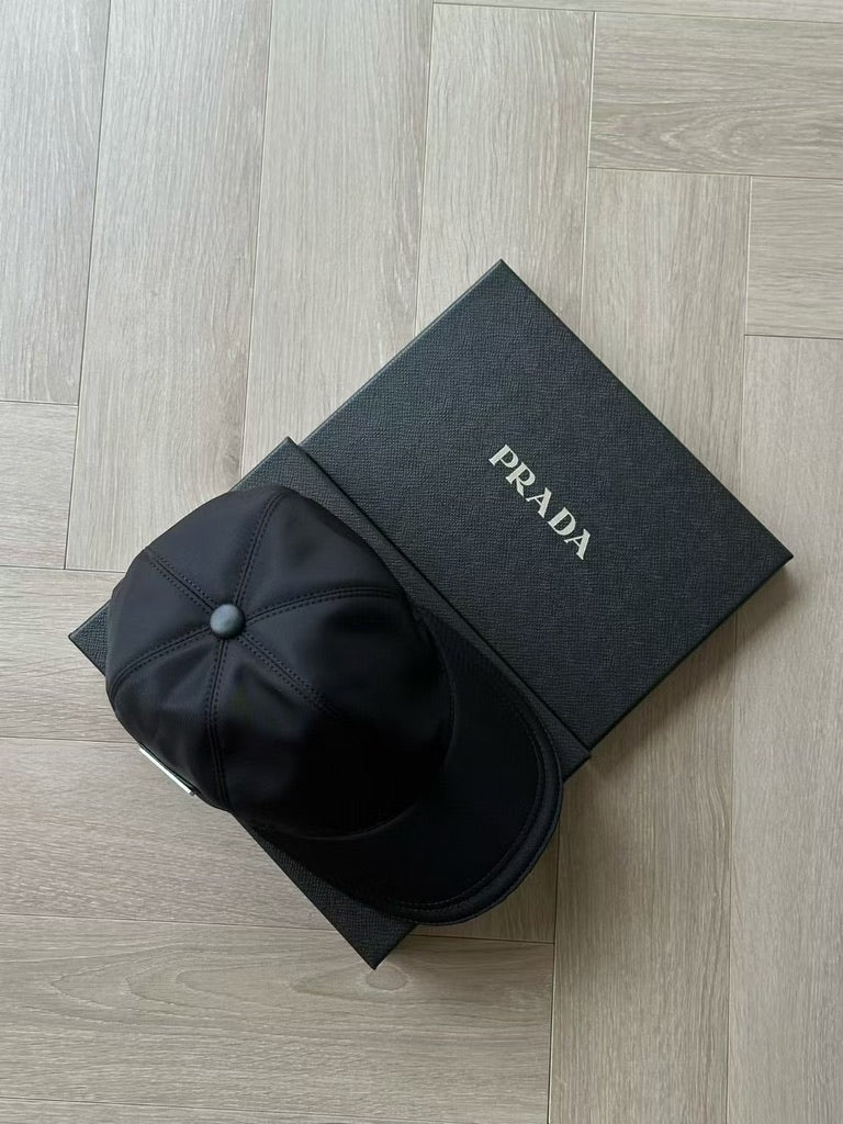 Prada Re-Nylon Baseball Cap, Size M