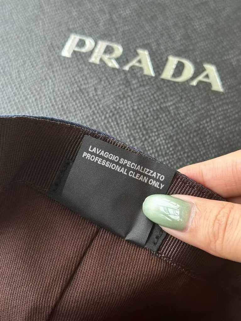 Prada Re-Nylon Baseball Cap, Size M