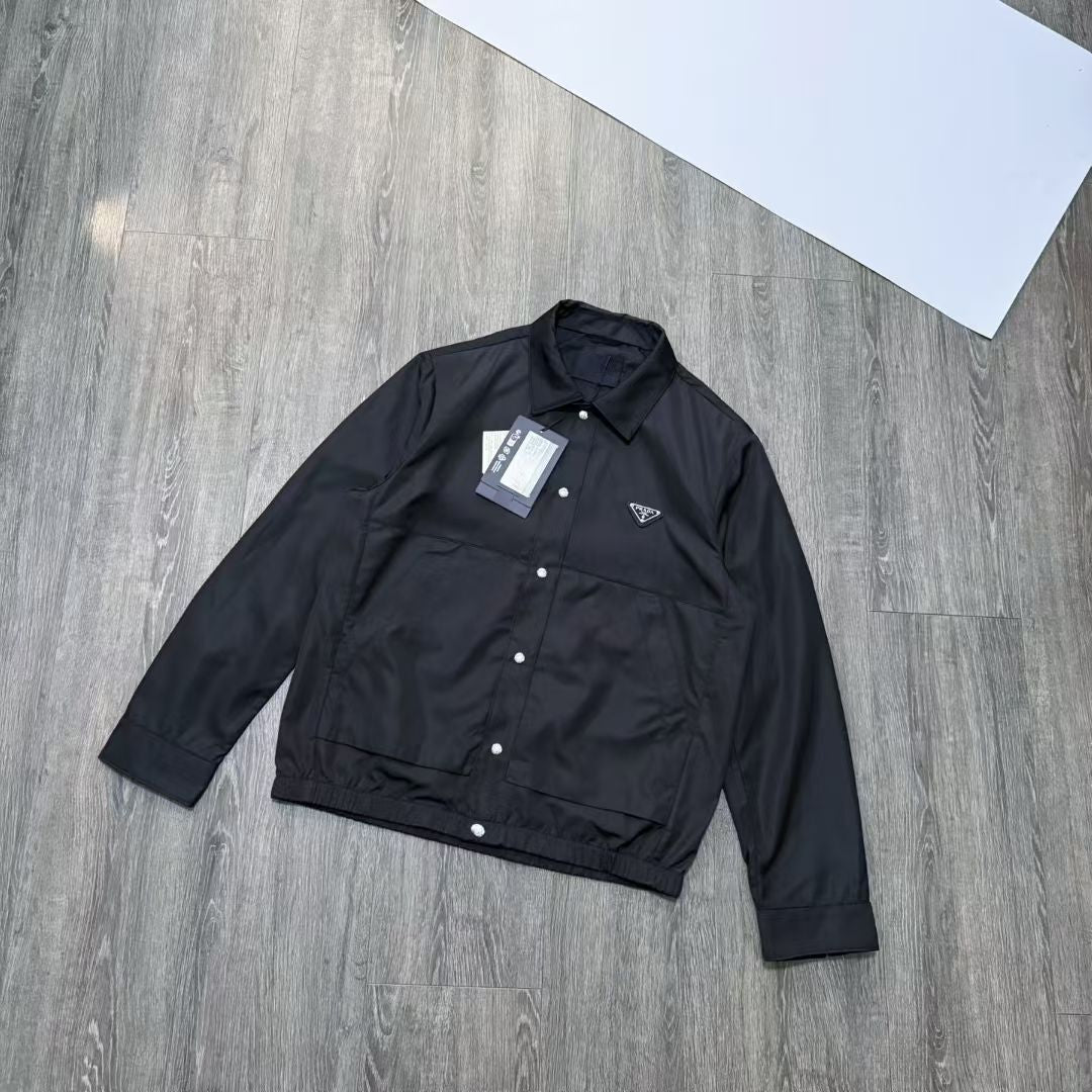 Prada Re-Nylon Jacket in Black/Green/Red, Size S/M/L/XL/XXL