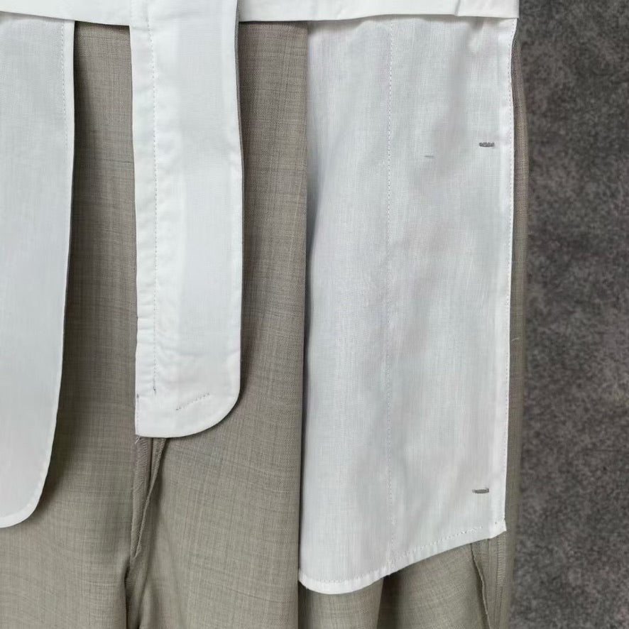Loewe Wrap Wool Trousers, Size 34/36/38/40