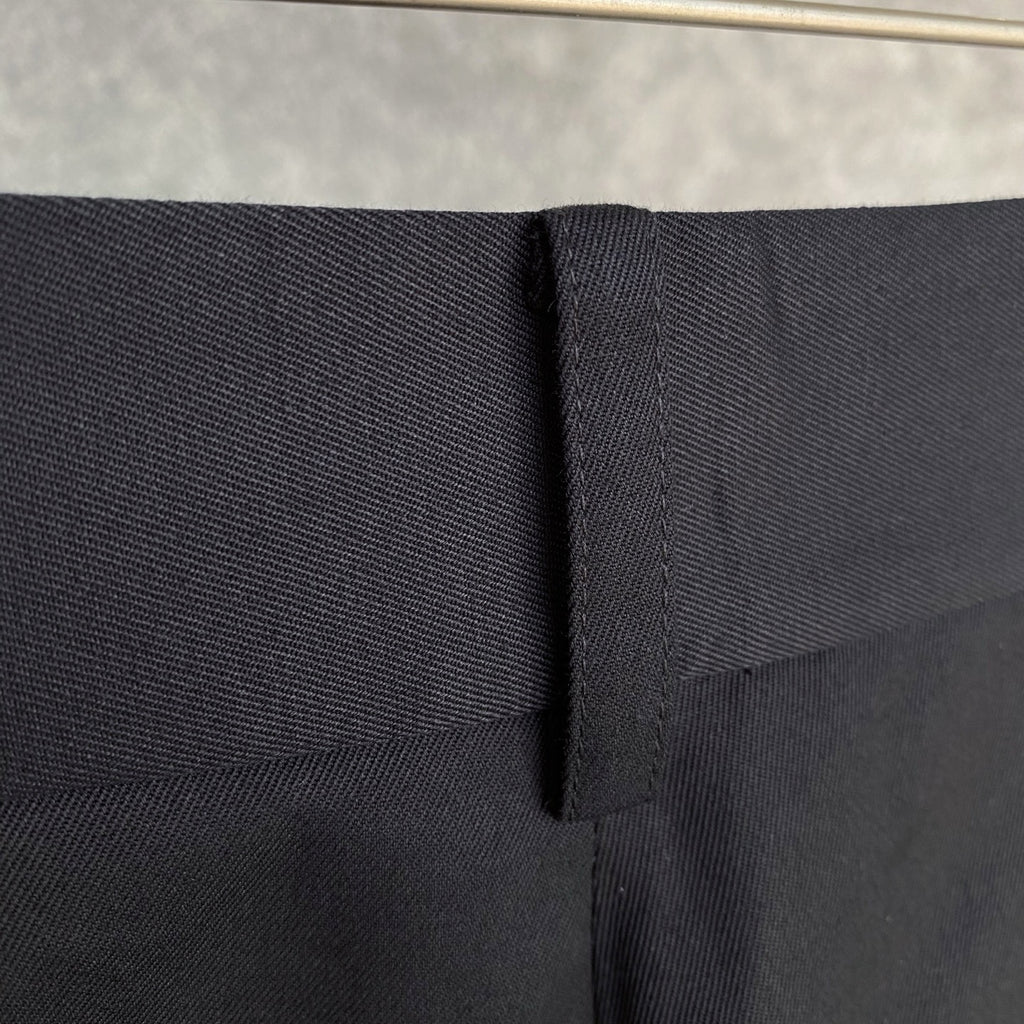 Loewe Black Barrel Trousers in Cotton and Silk, Size 32/34/36/38/40