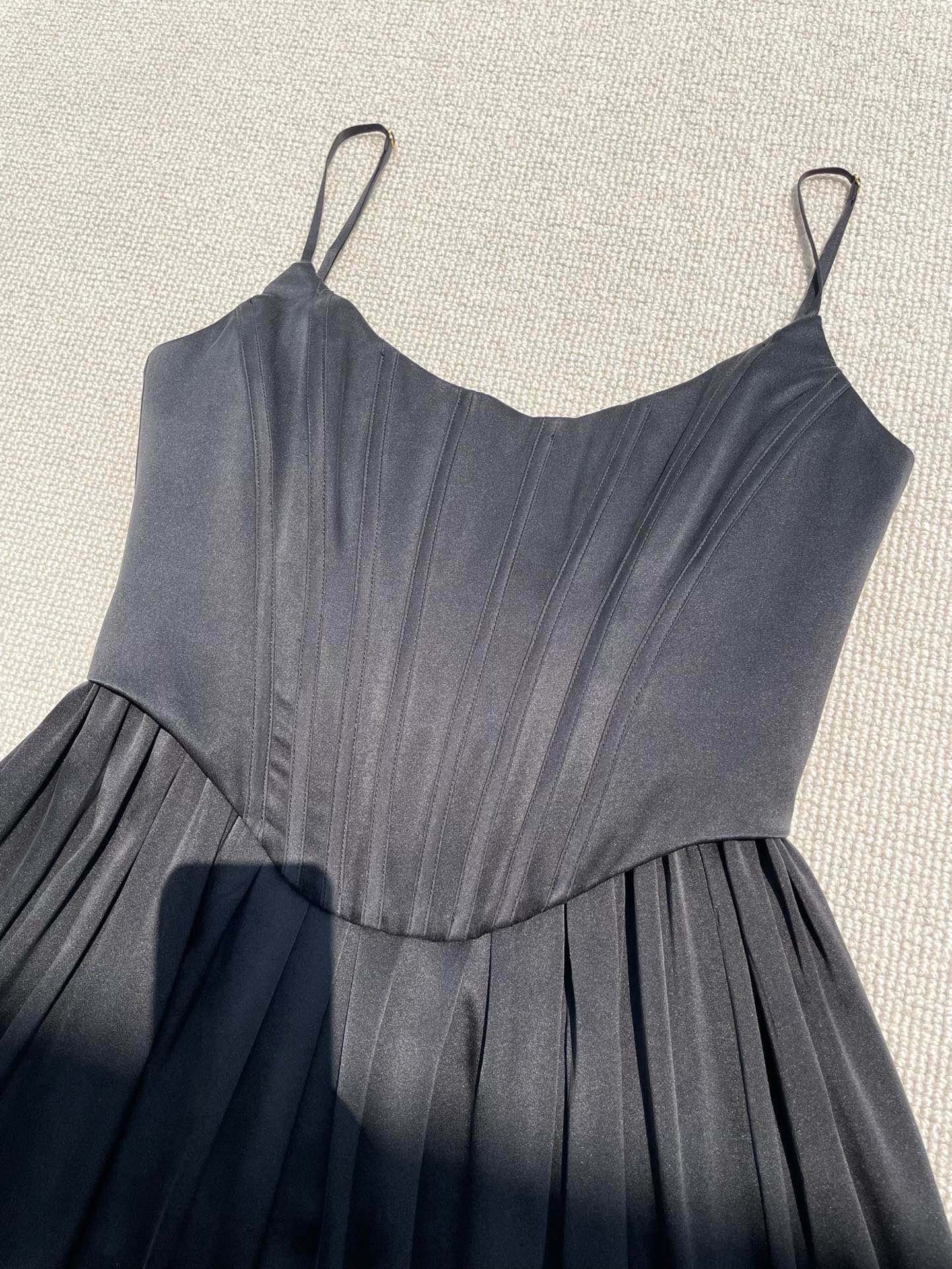 Zimmermann Corset Silk Midi Dress, Size AU 2