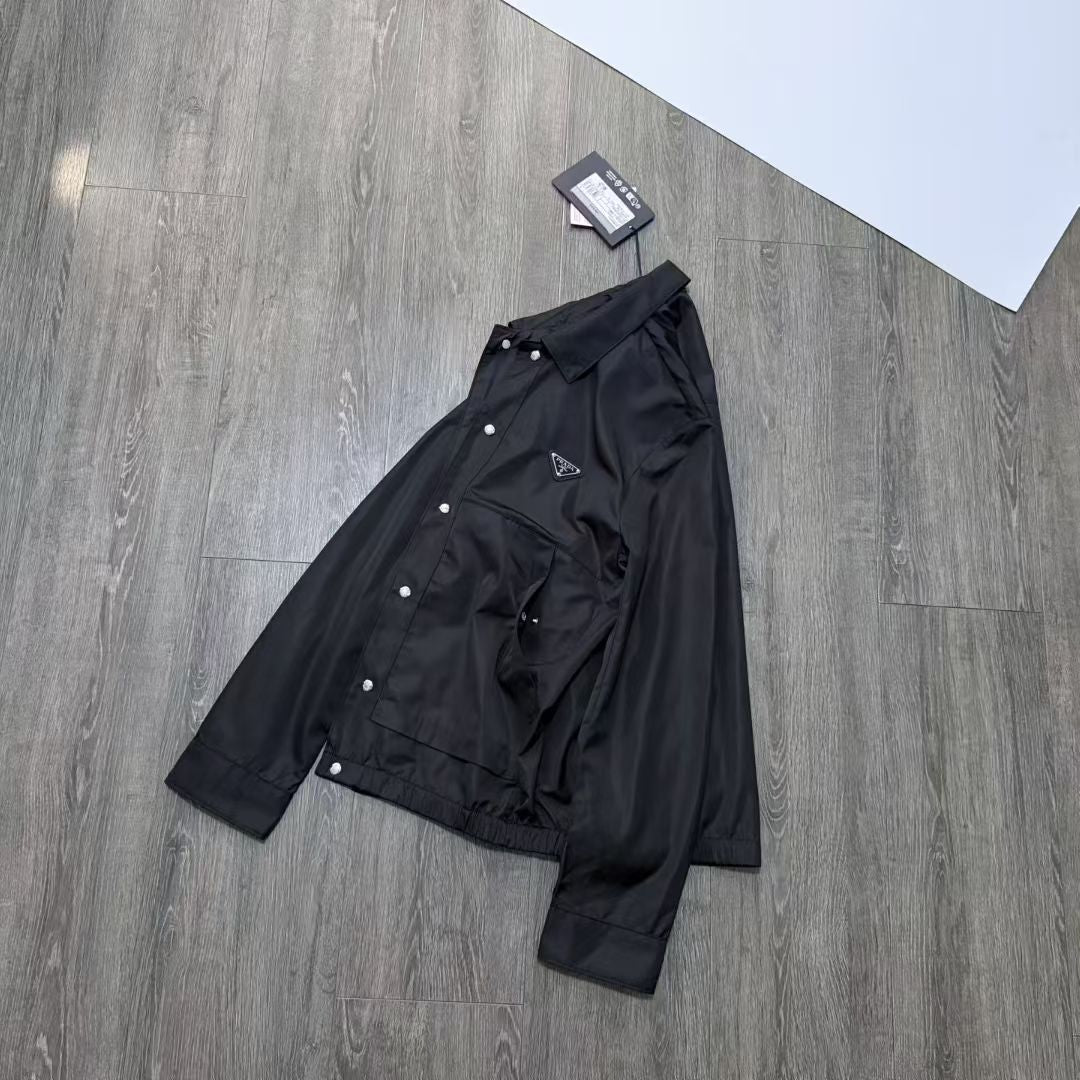 Prada Re-Nylon Jacket in Black/Green/Red, Size S/M/L/XL/XXL