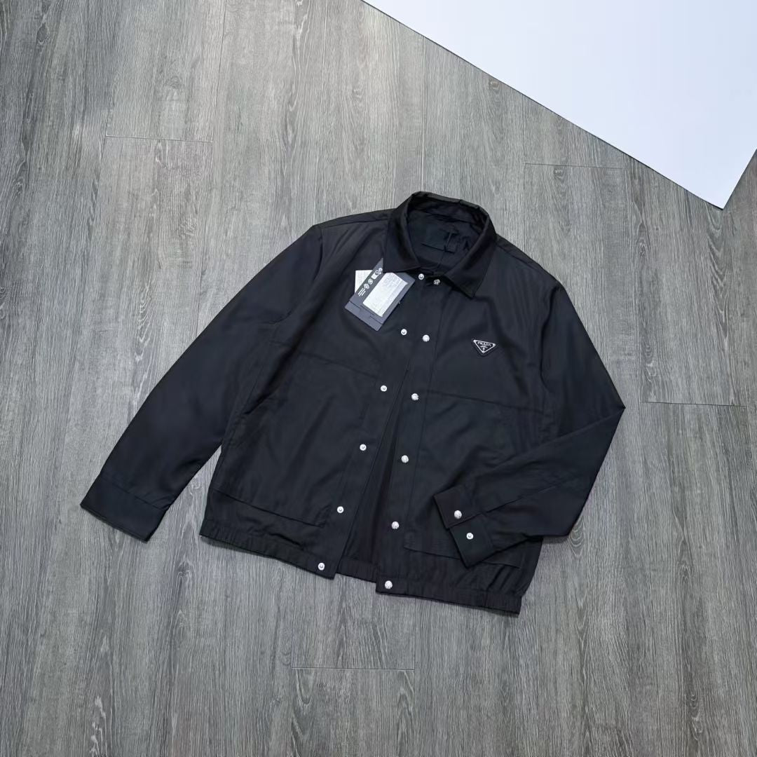 Prada Re-Nylon Jacket in Black/Green/Red, Size S/M/L/XL/XXL