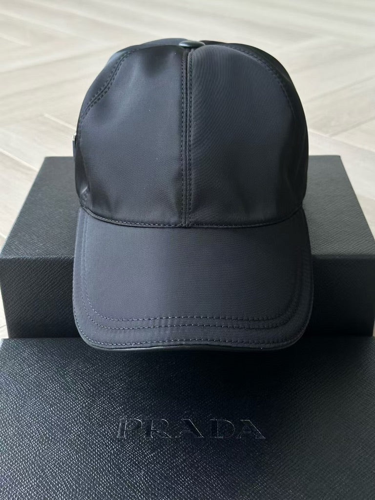 Prada Re-Nylon Baseball Cap, Size M
