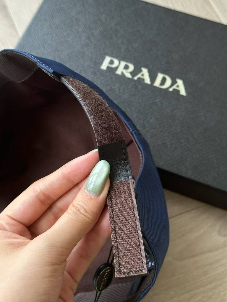 Prada Re-Nylon Baseball Cap, Size M