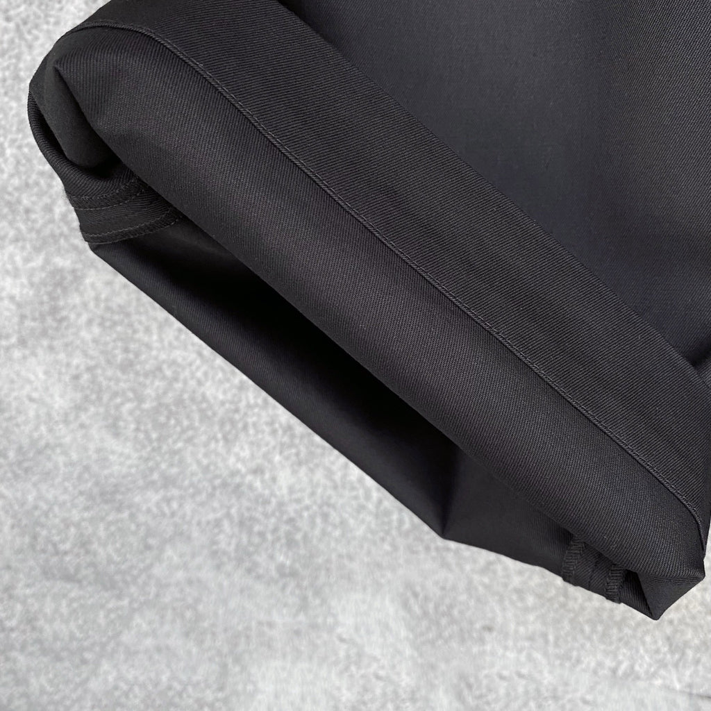 Loewe Black Barrel Trousers in Cotton and Silk, Size 32/34/36/38/40