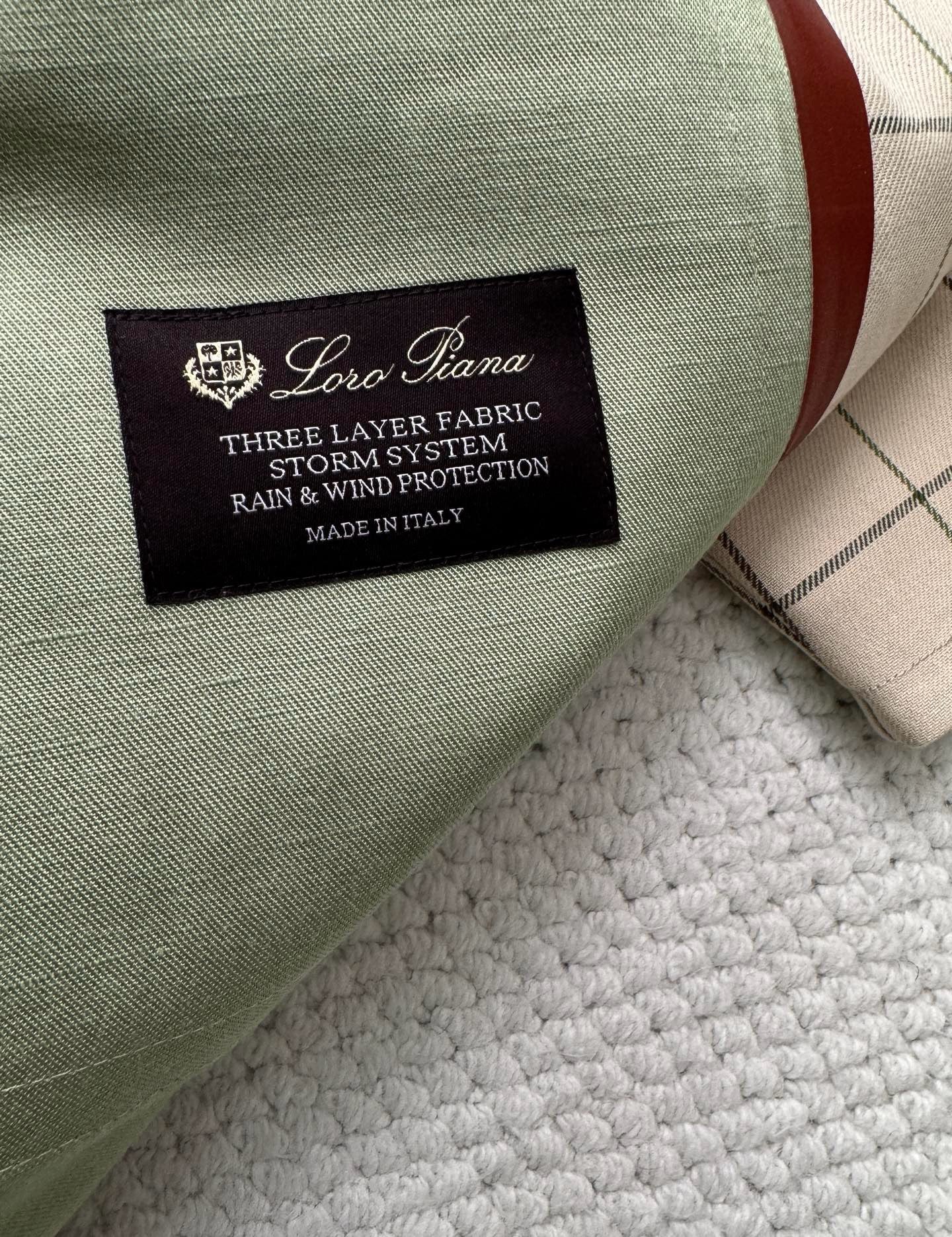Loro Piana Spencer Linen Trench Coat, Size 36/38/40/42
