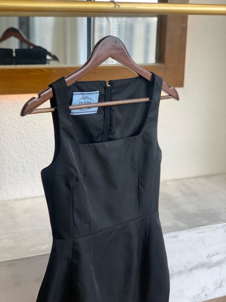 Prada Re-Nylon Minidress in Black, Size 36/38/40/42