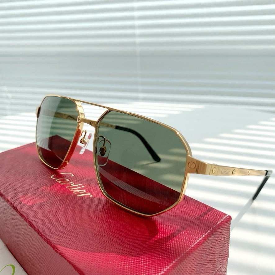 Cartier CT0462S Sunglasses in Blue/Black/Green (60-16-145)