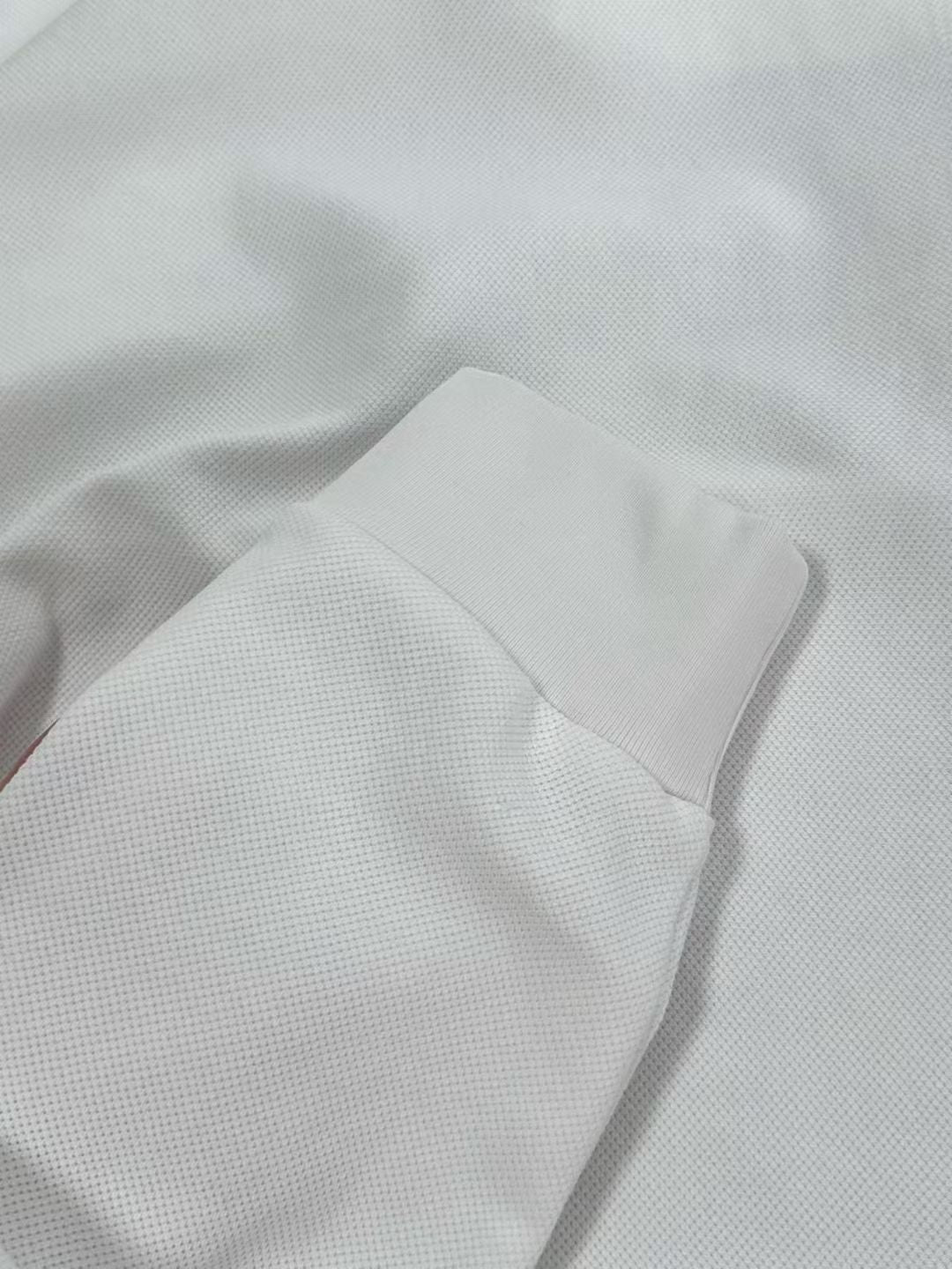 Burberry Long Sleeve Cotton Polo Shirt in Green/White/Blue, Size S/M/L/XL/XXL