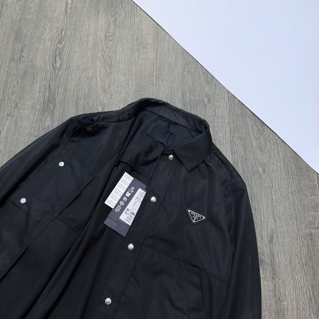 Prada Re-Nylon Jacket in Black/Green/Red, Size S/M/L/XL/XXL