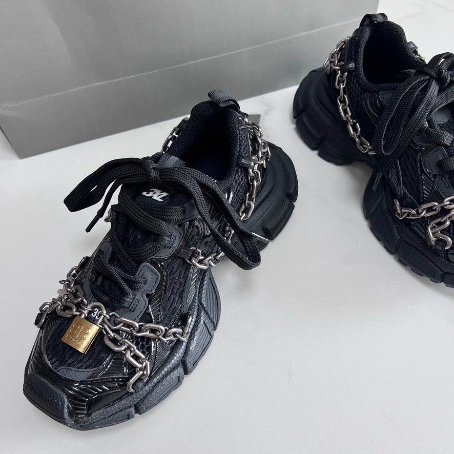Balenciaga 3XL Chain Sneakers in Black, Size 35/36/37/38/39/40/41/42/43/44/45