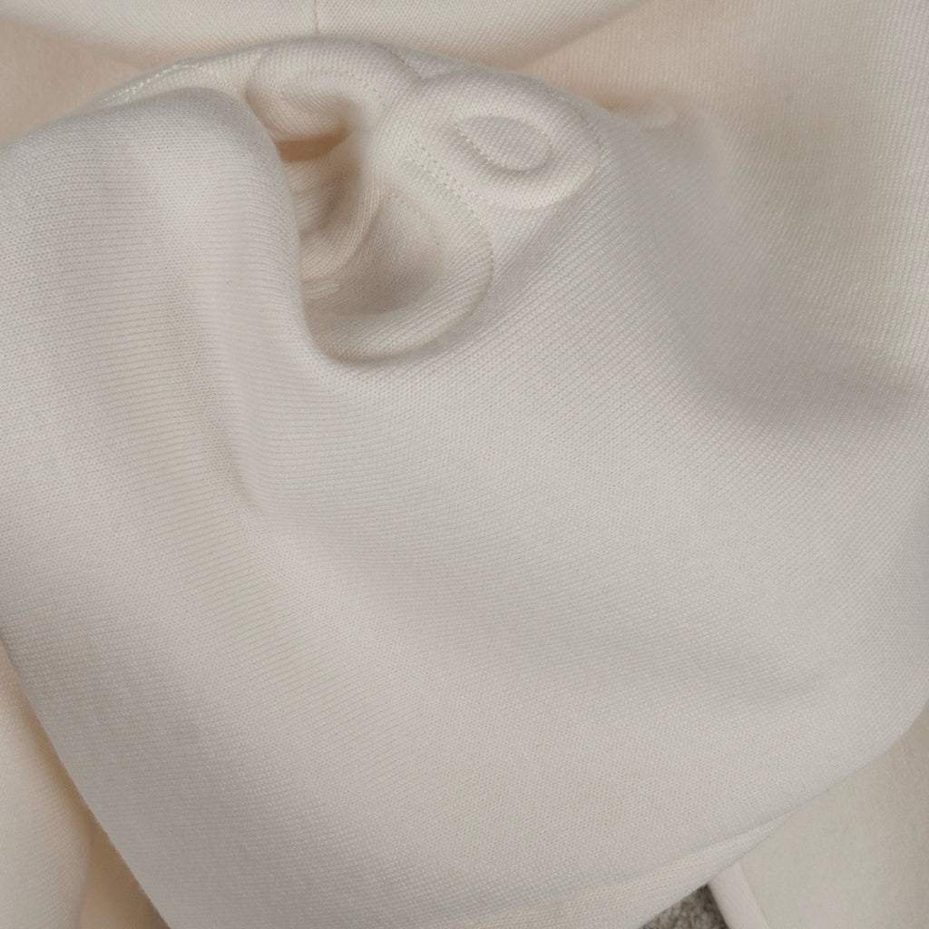 Loewe Wool Anagram Zip-Up Hoodie in White/Black, Size S/M/L