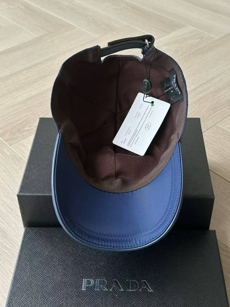 Prada Re-Nylon Baseball Cap, Size M